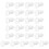 100Pz Dessert in Laminata Bianco Con Design 2