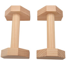 1 Pair Parallettes Calisthenics Handstand Bar Wooden Fitness Exercise Tools Training Equipment Push Up Double Bar Stand