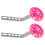 1Set Ruote Per LED Rosa Antiscivolo E Resistenti 1