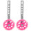 1Set Ruote Per LED Rosa Antiscivolo E Resistenti 8