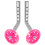 1Set Ruote Per LED Rosa Antiscivolo E Resistenti 3