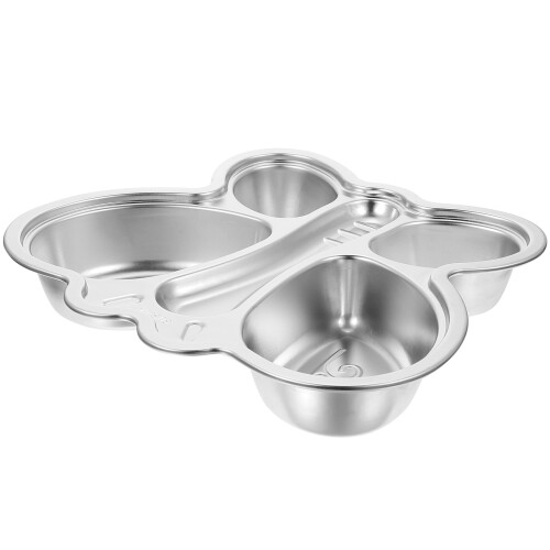 Piatto in Acciaio Inossidabile Per Colazione Casa 1