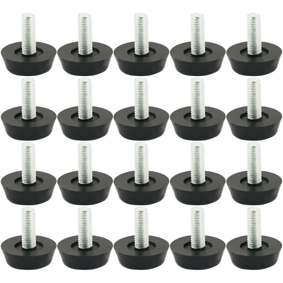 Adaptive Furniture Support, Heavy Duty Support Screw In Threaded Leveling Feet For Stable Home Office Equipment, Stainless Steel Screw Reinforced Base 9436597754179