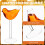 Birdie  Glass Drinks Funky Sipping Corn Glasses Cool Cocktail 2