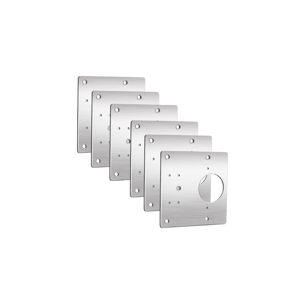 Rust Proof Cabinet Hinge Repair Plate With Positioning Holes, Durability-Focused Hinge Fixing Kit, Smooth Edges Stainless Steel Bracket For Wooden Fur 9060116237258