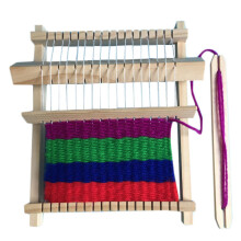 Holz Knitterspielzeug fr DIY Wollgarn Webmaschine Handgemachtes Strickspielzeug fr Jungen und Fördert Kreativität und Geduld Sicheres Holzmaterial