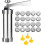 Cookie Press for Baking  Stainless Steel Kit with 20 Discs, 4 Nozzles 5