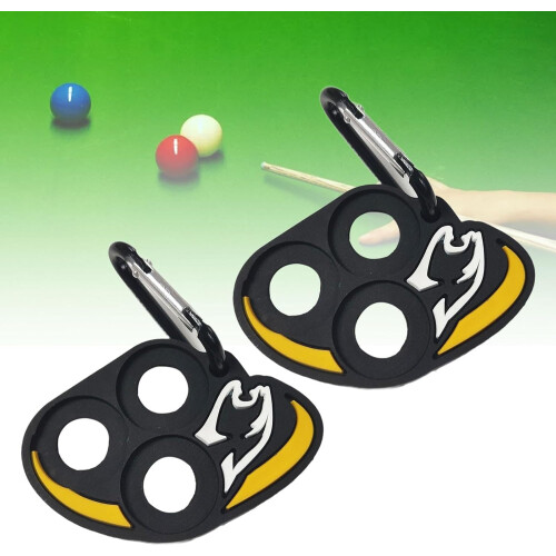 2 Pieces Pool Queue Joint Thread Protection Holder Billiard Protector Clip Practical Organizer Accessories Storage for Snooker 2