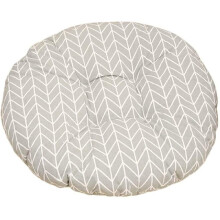 Coussin rond pour chaise de bureau, style bohème : coussin décoratif avec soutien ergonomique et tissu en coton et lin pour une utilisation