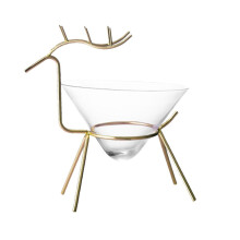 Art Cups Made of Iron Manhattan Glasses for Cocktails Clear Glasses Martini Glasses Water Glasses Latte Coffee Margarita Cups Drinking Golden