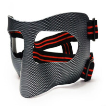 Nose Protector Guard Carbon Fiber Mask With Adjustable Strap And Breathable Vents For Football Nose Guard Black Red Band