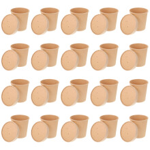 20Ud Bowl Para Llevar Kraft Resistente Y Práctico