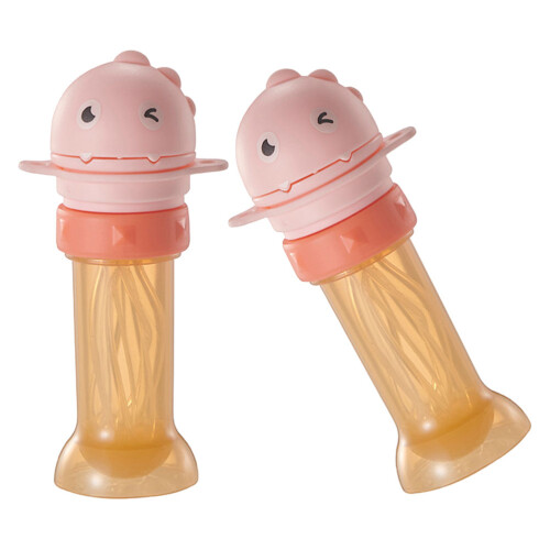 2Pz Coperchi Con Cannuccia Per in Silicone E PP Rosa