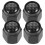 4Pz Valvola Pneumatici Rame Nero Auto Design Elegante 7