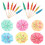 100Pz Stecchini Applicazioni Party Ombrello in E Bamboo 11