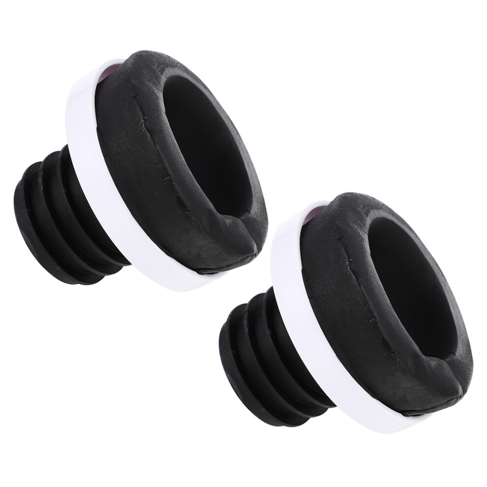 2Pcs Home Use Rubber Urinal Sealing Gasket Toilet Flange Black Pp 3572637706411