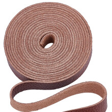 Brown Leather Belt Strips 12.5mm Wide 200cm Long for DIY Crafts