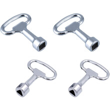 Bouton multifonction à fente universelle, clé en alliage de zinc pour compteurs d'eau, applications électriques, d'eau, de gaz, ferroviaires,
