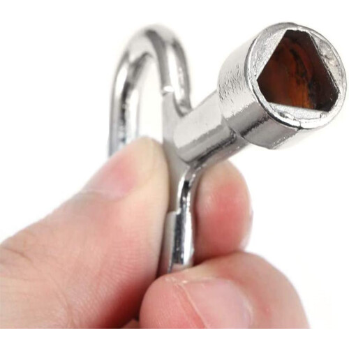 Multi-Function Knobs Universal Slotted Key, Zinc Alloy Water Meter Key For Electric, Water, Gas, Train, Cabinet, Elevator Applications 1
