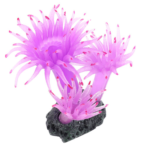 Planta Plástica Roja Para Acuarios Decoración