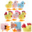 6Pcs Chicken Plush Wind-Up Toys For Children Clockwork Playthings 10