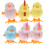6Pcs Chicken Plush Wind-Up Toys For Children Clockwork Playthings 6