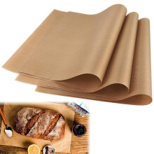 3 x Permanent Baking Foil Teflon (30 x 40 cm) 260 Reusable Baking Paper Baking Foil Heat Resistant NonStick Coating Can Be Cut to Size