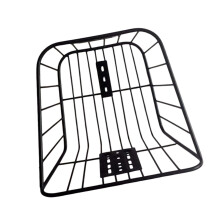 basket made of metal wire, rear, without cover, reinforced frame, large capacity, universal accessory for outdoor folding bikes