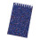Twin Coil Binding Notebook 20 Sheets Unlined Pocket-Navy Blue 1