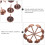 100Pièces Clous De Tapissier Rose Décoratifs Pour 10