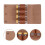 1Set Compact Brown Spice Jar Set with Storage Bag for Camping Cooking 5