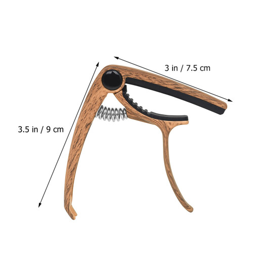 Capotasto in Alluminio Marrone Per Chitarra Acustica E 1