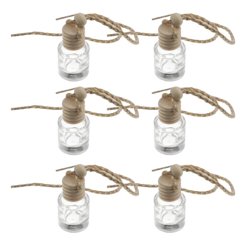 6Ud Accesorios Colgantes Para Auto De Perfume Vidrio Y
