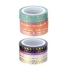 16 Roll Paper Tape Glittering Washis Tape Slim Masking Tape