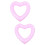 2Pcs Heart Shaped Float Inflatable Swimming Rings for Fun 8