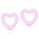 2Pcs Heart Shaped Float Inflatable Swimming Rings for Fun 5