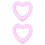2Pcs Heart Shaped Float Inflatable Swimming Rings for Fun 6