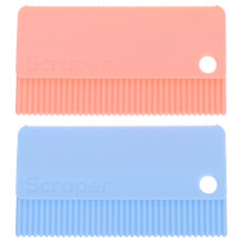 2Pcs High Efficiency Silicone Pet Comb for Shedding Dog and Cat Hair