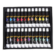 24Ud Kit Acrílico Profesional Con Colores Para Pintura Y Dibujo