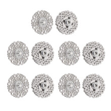 10Pares Botones De Presión Plata Para Ropa DIY Y Decoración Duradera