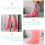 1Paio PVC Rosa Antiscivolo Outdoor 10