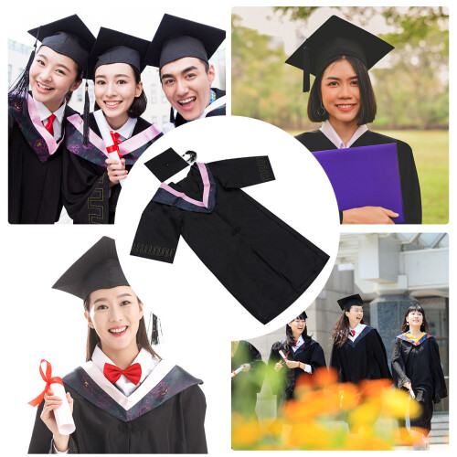 1Set Doktorhut Baccalaureate Gown Abschlusskleidung Robust 1