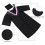 1Set Doktorhut Baccalaureate Gown Abschlusskleidung Robust 9