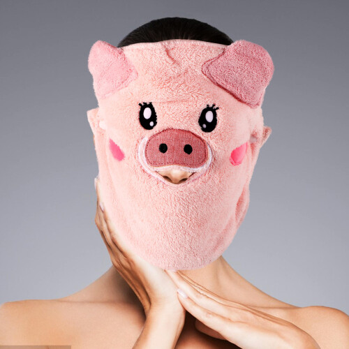 Multifunktionale Gesichtsmaske Damen Mit Warmem Dampftuch Rosa 2