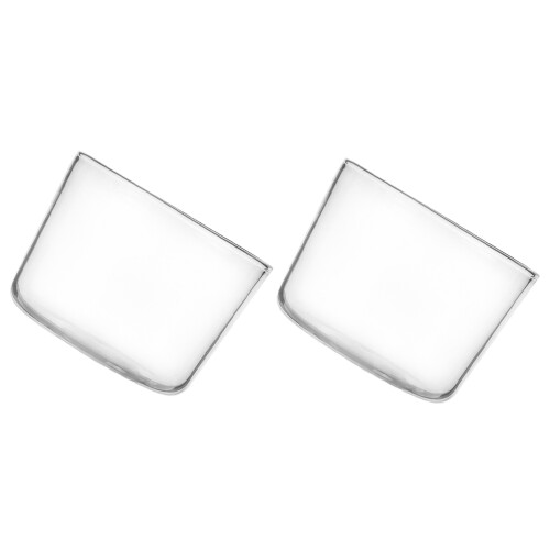 2Pièces Coupes À Pudding En Verre Transparent Pour Dessert Mousse 1
