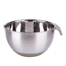 Mixing Bowl With Nonslip Handle Stainless Steel Basin For