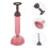 Pistone Per in PVC E Acciaio Rosa Con Forte Ventosa 5