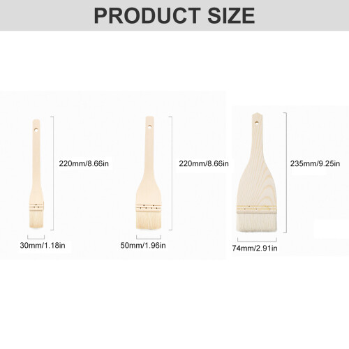 All Purpose Cooking Brush Set Safe for High Temperatures Baking 2