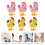 6 Pcs Artificial Lifelike Simulated Chicks Handicrafts Decorative 7
