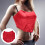 1Dames Tube Top Rood En Modieus 6